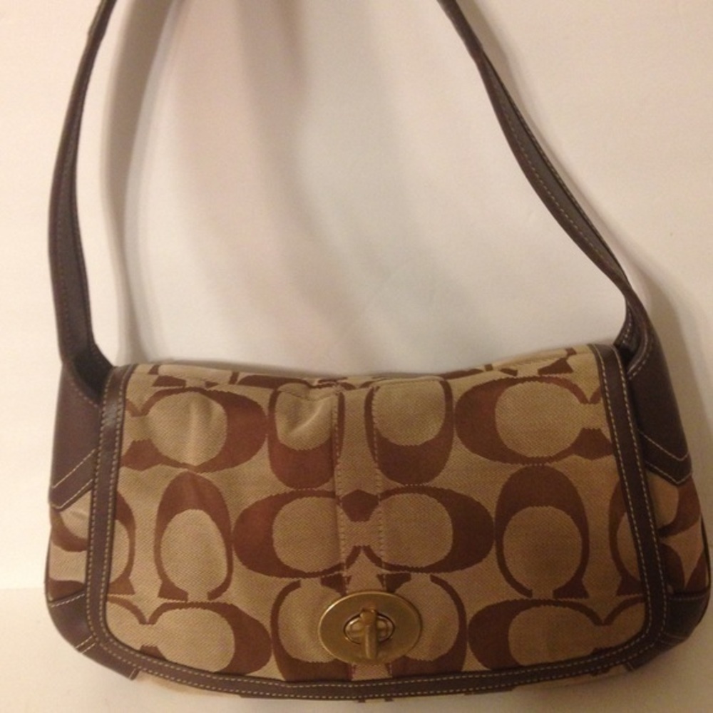 Coach vintage y2k 11257 legacy turnlock flap shoulder bag rare